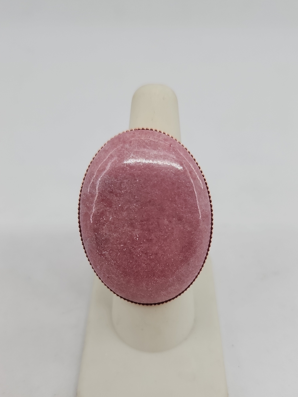 GASOLINE GLAMOUR COCKTAIL RING PINK RHODONITE